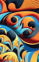 Multicolor geometric pattern Abstract volumetric background. Vector illustration	