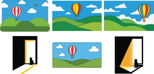 Air balloon journey up