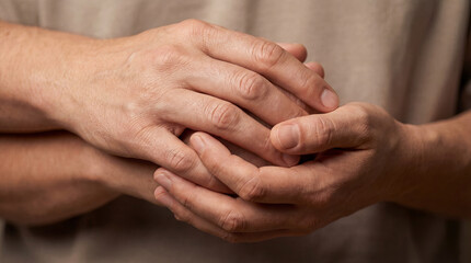 Two Hands Holding Each Other