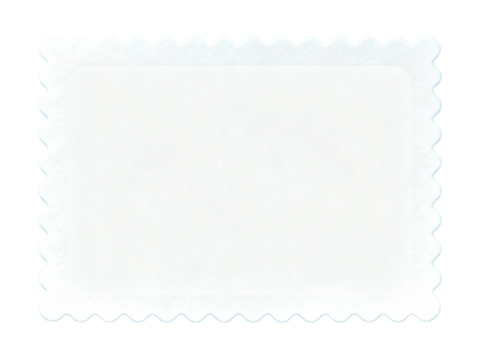 Blank postage stamp with perforated edges and faint texture