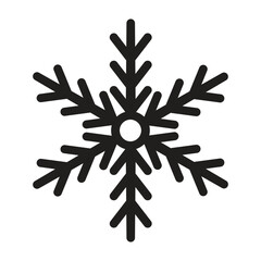 Beautiful Vector Snowflake Design Winter Ice Crystal Ornamental Graphic Element Icon