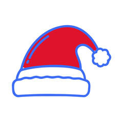 Santa Claus hat for celebrating New Year and Christmas