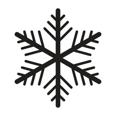Beautiful Vector Snowflake Design Winter Ice Crystal Ornamental Graphic Element Icon