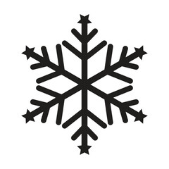 Beautiful Vector Snowflake Design Winter Ice Crystal Ornamental Graphic Element Icon