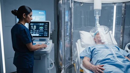 Medical technology innovation patient care science research intensive treatment - Powered by Adobe