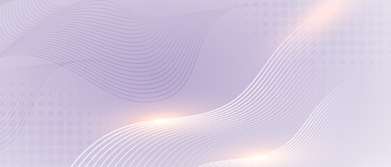 Minimal gradient background with flowing curved lines. 