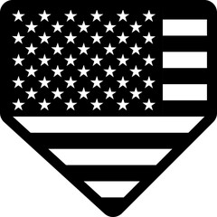 Baseball team, home plate, outline, baseball field, graphic design, files, cutting, laser engraving, vector, american flag, USA,