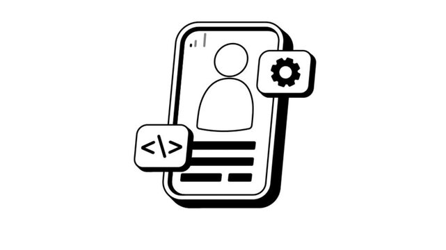 App Development Animation MP4 File