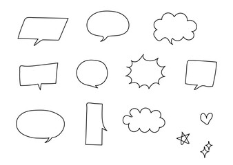 手書き吹き出しセット