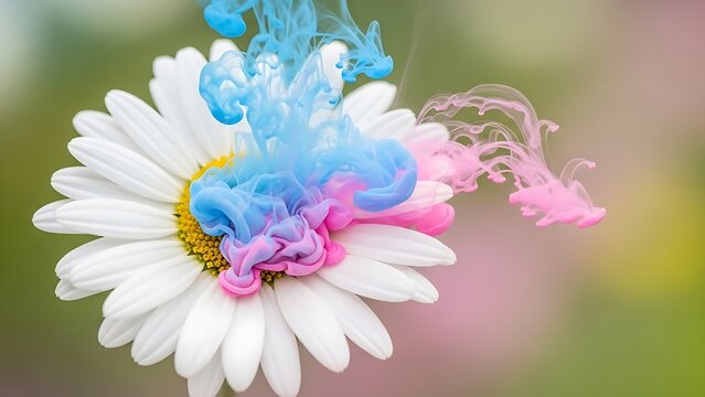 purple flower with dew drops