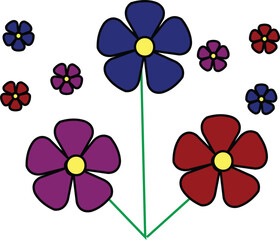 flower, vector set