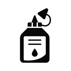 Check this amazing glyph icon of glue bottle, premium vector