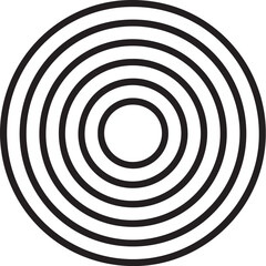 Fototapeta premium Ceramic Bowl Outline Concentric Mandala.eps