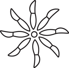 Potters Knife Geometry Pattern Mandala.eps