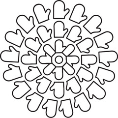 Oven Mitt Geometry Radial Mandala.eps