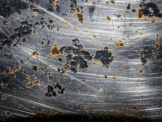 Grunge Metal Texture Background, Distressed Metallic Surface, Industrial Grungy Wallpaper, Rough Metal Overlay