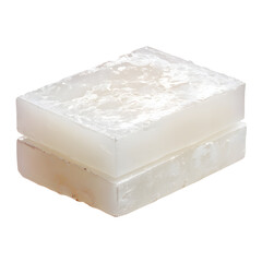 Fresh White Natural Soap On White Background - Professional Product Photography