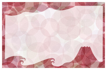 麻の葉模様のフレーム