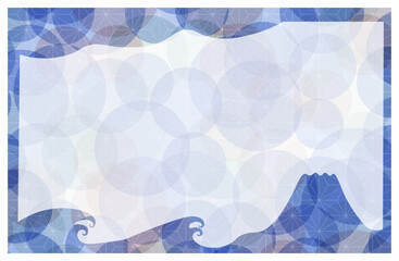 麻の葉模様のフレーム