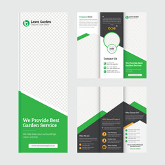 lawn care or argon trifold brochure design, Gardening or Landscaper Tri Fold Brochure Design, creative trifold business brochure design