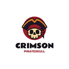 Mascot Pirate Skull Logo Design