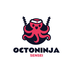 Mascot Modern Octopus Logo Design