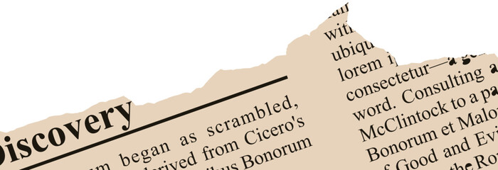 Torn Newspaper Vector