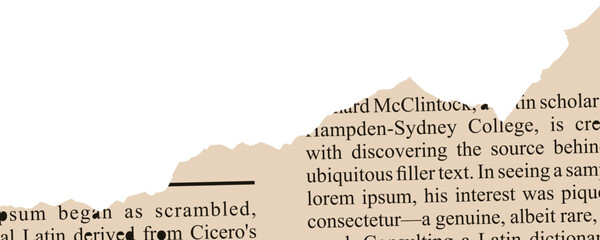 Torn Newspaper Vector