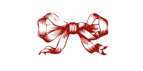 Deep Red Abstract Geometric Shape on White Background Isolated graphic design