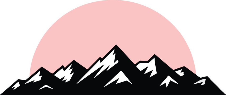 mountain logo badge emblem nature travel adventure vector - Powered by Adobe