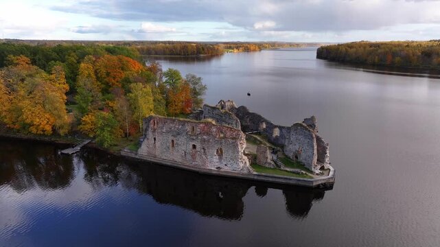 Koknese Medieval Castle Ruins in Latvia