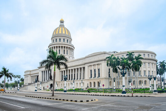 The National Capitol of Cuba (El Capitolio), located in Havana.