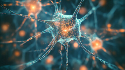 neural network, visualizing AI concepts like chatbots, deep learning, machine learning, and large language models in a vibrant, dynamic style