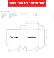 dieline template box dieline die lines packaging custom back open boxes auto lock bottom dieline  box cardboard box dieline pizza box dieline printable product packaging layout,

