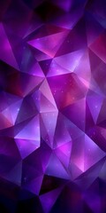 Fototapeta premium Stunning Daring Vivid Purple Polygon Background with Creative Geometric Low Poly Design Elements