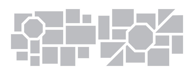  Picture collage and digital photo wall template design