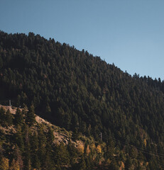 mountain landscape with blue sky