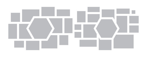  Picture collage and digital photo wall template design