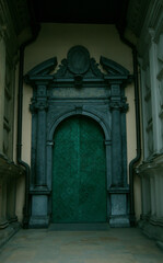 entrance to the church