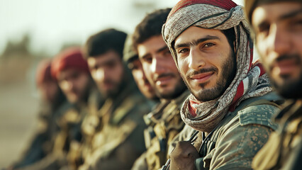 Fototapeta premium Multiple guerrilla soldiers