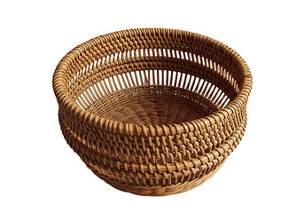 Stylish wicker basket handcrafted for rustic charm and versatile storage solutions, perfect for home decor, gift arrangements, or product display