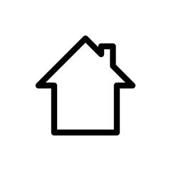 Icon Haus mit Schornstein