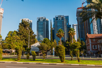 Modern architecture of Tel Aviv. Israel.