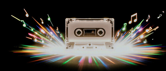 Cassette Tape with Animated Holograms
