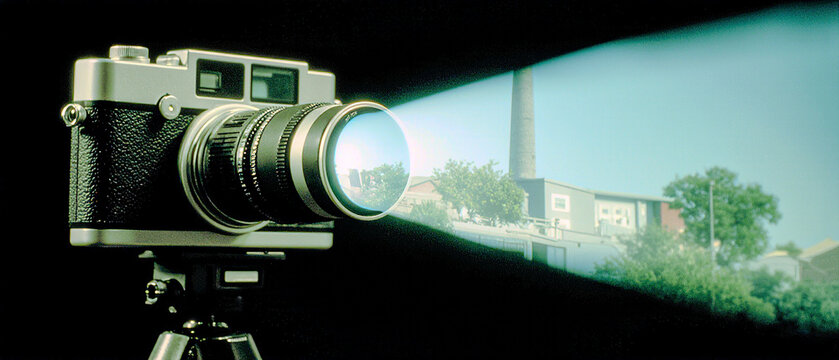 Analog Camera with Digital Hologram Lens