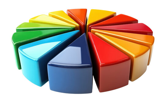 Pie Chart Data Statistics Graphic Colors Market Analysis Business Growth Success Information Diagram - Powered by Adobe