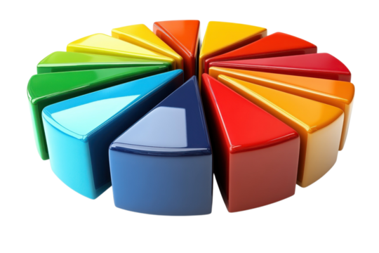 Pie Chart Data Statistics Graphic Colors Market Analysis Business Growth Success Information Diagram