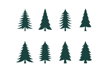 christmas tree icon, vector, tree, New Year's celebration concept