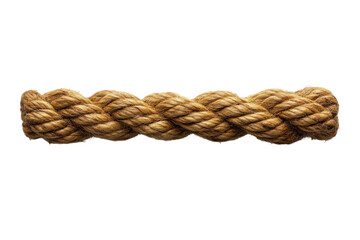 Rustic Braided Rope Texture Strength Nautical Marine Knot Tied Craft Decorative Isolated Black