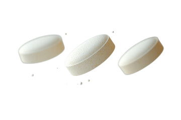 Floating Pills Medicine Healthcare Concept Supplement Tablet Medication Medical Treatment Pharma